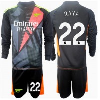 Fotballdrakt Barn Arsenal David Raya #22 Keeper Tredjedraktsett 2024-25 Langermet (+ Korte bukser)